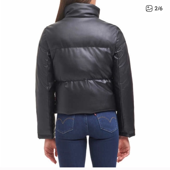 Levi’s faux leather puffer jacket - Picture 2 of 8